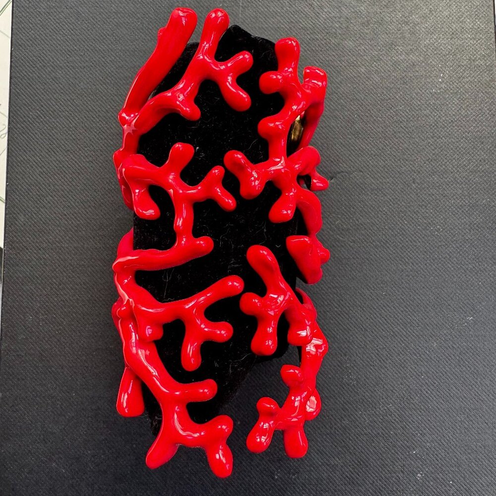 Zara red and gold coral style bracelet